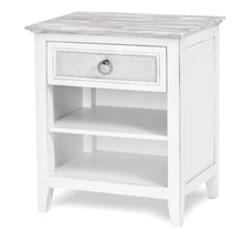 Load image into Gallery viewer, NEW Captiva Island 1 Drawer Nightstand - Grey Wash & Blanc