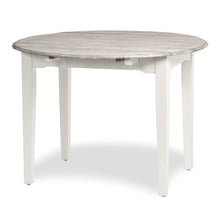 Load image into Gallery viewer, NEW Islamorada Round Dining Table with Drop Leaf - Dapple Grey Finish