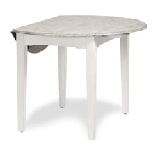 Load image into Gallery viewer, NEW Islamorada Round Dining Table with Drop Leaf - Dapple Grey Finish