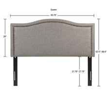 Load image into Gallery viewer, NEW Nadine Upholstery Headboard - Grey