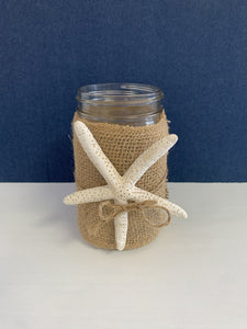 Starfish Embellished Candle Holder