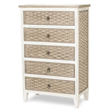 Load image into Gallery viewer, NEW Sea Breeze 5 Drawer Chest - Taupe & Whitewash *NS