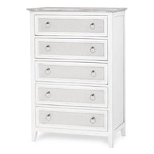 Load image into Gallery viewer, NEW Captiva Island 5 Drawer Chest - Grey Wash & Blanc
