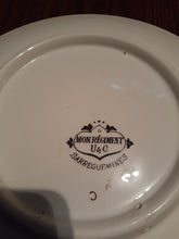 Load image into Gallery viewer, Antique Collectible U & C Mon Regiment French Military Plate - H