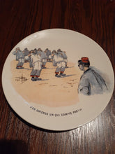 Load image into Gallery viewer, Antique Collectible U & C Mon Regiment French Military Plate - L