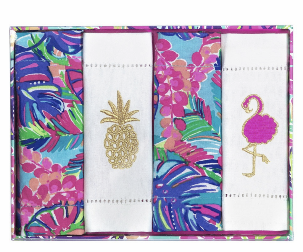 NEW Lilly Pulitzer Cocktail Napkin Set (4) in Box