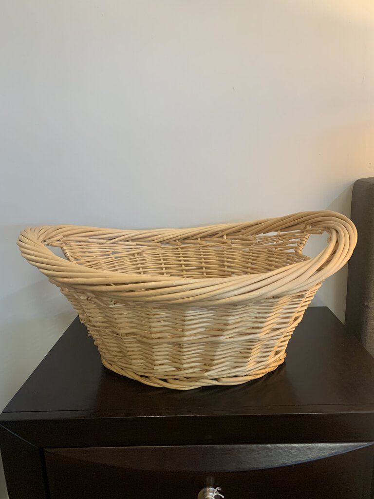 Wicker Laundry Basket 24 x 18 Starboard Home