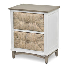 Load image into Gallery viewer, NEW Port Royale Nightstand - Sea Drift/White