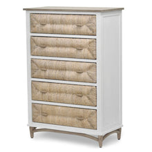 Load image into Gallery viewer, NEW Port Royale 5 Drawer Chest - Sea Drift/White