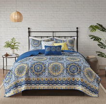 Load image into Gallery viewer, NEW Tangiers 6 Piece Reversible Quilt Set - King - MP13-784