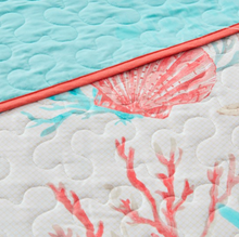 Load image into Gallery viewer, NEW Pebble Beach 6 Piece Cotton Sateen Reversible Coverlet Set - Queen - MP13-2709