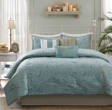 Load image into Gallery viewer, NEW Carmel 7 Piece Comforter Set - Queen - MP10-1409