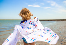 Load image into Gallery viewer, NEW Kids UPF 50+ Sunscreen Towel with Hood - Oars