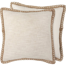 Load image into Gallery viewer, NEW Jute Flange Pillow - 114733