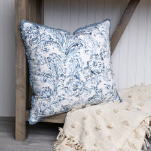 Load image into Gallery viewer, NEW Blue Floral Pillow - 115978