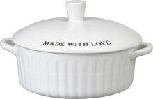 Load image into Gallery viewer, NEW Small More Please Covered Casserole - 104371a
