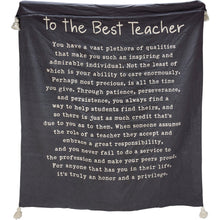Load image into Gallery viewer, NEW To The Best Teacher Throw Blanket - 113674