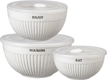 Load image into Gallery viewer, NEW Nourish Enjoy Eat Bowl Set - 104387
