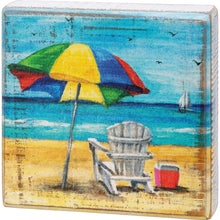 Load image into Gallery viewer, NEW Beach Chair Block Sign - 113959