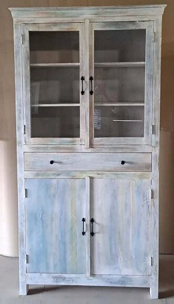 NEW Whitewashed Reclaimed Hutch w/ 4 Door/ 1 Drawer - f-102 – Starboard ...