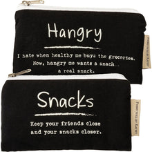Load image into Gallery viewer, NEW Hangry & Snacks Everything Pouch Set - 111819