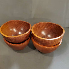 Load image into Gallery viewer, Mid Century Set of 4 Thai Teak Unisilver Handcrafted Bowls
