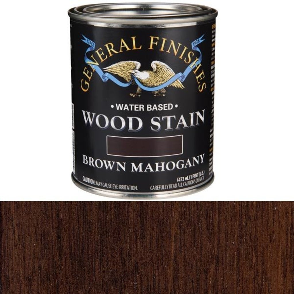 General Finishes EF Water Based Stain - Brown Mahogany 16oz