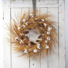 Load image into Gallery viewer, NEW - Wreath - 34" Cotton &amp; Needles - 100759
