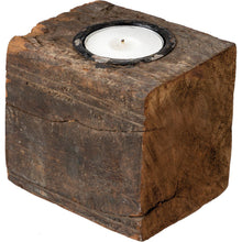 Load image into Gallery viewer, NEW Candle Holder - Wood Block - 102204

