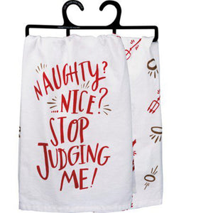 NEW Dish Towel - Naughty Nice - 30805