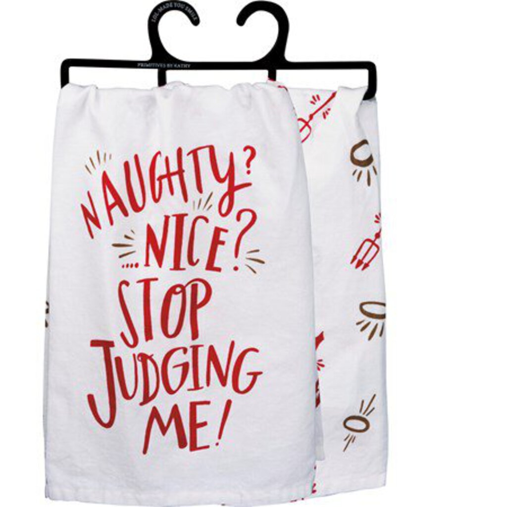 NEW Dish Towel - Naughty Nice - 30805
