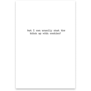 NEW Greeting Card - Skinny Woman - 70208
