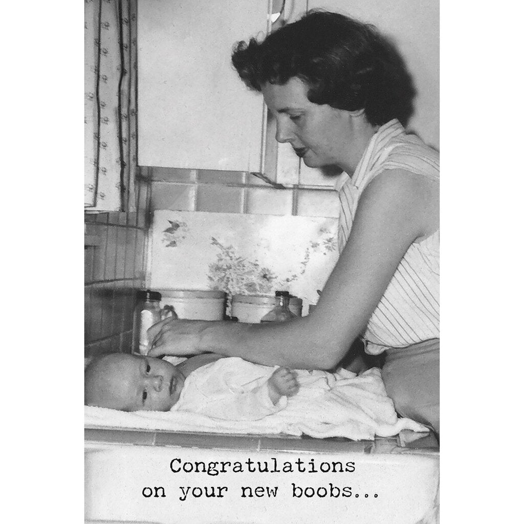 NEW Greeting Card - New Boobs - 72988