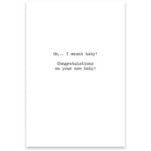 Load image into Gallery viewer, NEW Greeting Card - New Boobs - 72988
