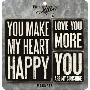 NEW Magnet Set - Heart Happy - 27498