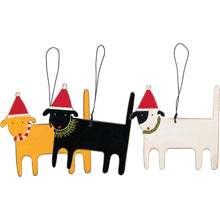 Load image into Gallery viewer, NEW Ornament - Black Christmas Dog - 23155a
