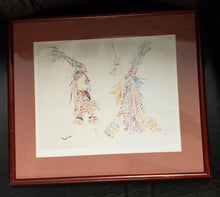 Load image into Gallery viewer, Framed and Matted Giclee &quot;Bermuda Gombeys in Watercolor&quot; signed by Diana Watlington Rootnik
