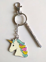 Load image into Gallery viewer, NEW Key Ring with Charms - Unicorn
