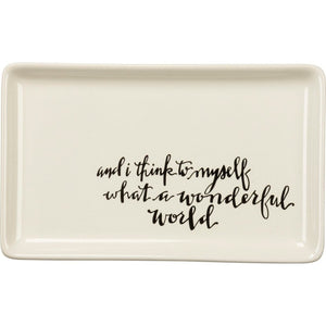 NEW Trinket Tray - Wonderful World - 33520