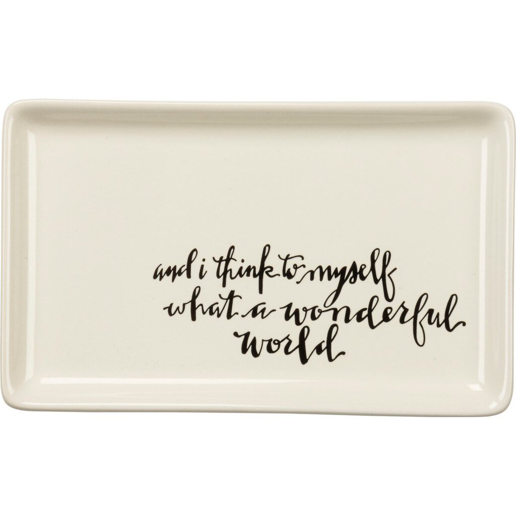 NEW Trinket Tray - Wonderful World - 33520