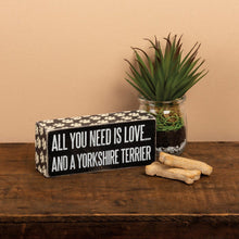 Load image into Gallery viewer, NEW Box Sign - Yorkshire Terrier - 24982

