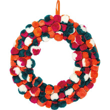 Load image into Gallery viewer, NEW Wreath - Pom Pom Multi - 101036

