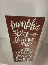 Load image into Gallery viewer, NEW Box Sign - Pumpkin Spice - 91365
