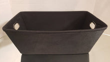 Load image into Gallery viewer, NEW - Black Canvas Storage Bin 8" x 14"
