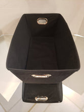 Load image into Gallery viewer, NEW - Black Canvas Storage Bin 8" x 14"
