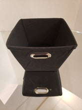 Load image into Gallery viewer, NEW - Black Canvas Storage Bin - 8" x 9"
