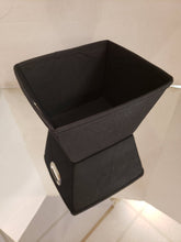 Load image into Gallery viewer, NEW - Black Canvas Storage Bin - 8" x 9"
