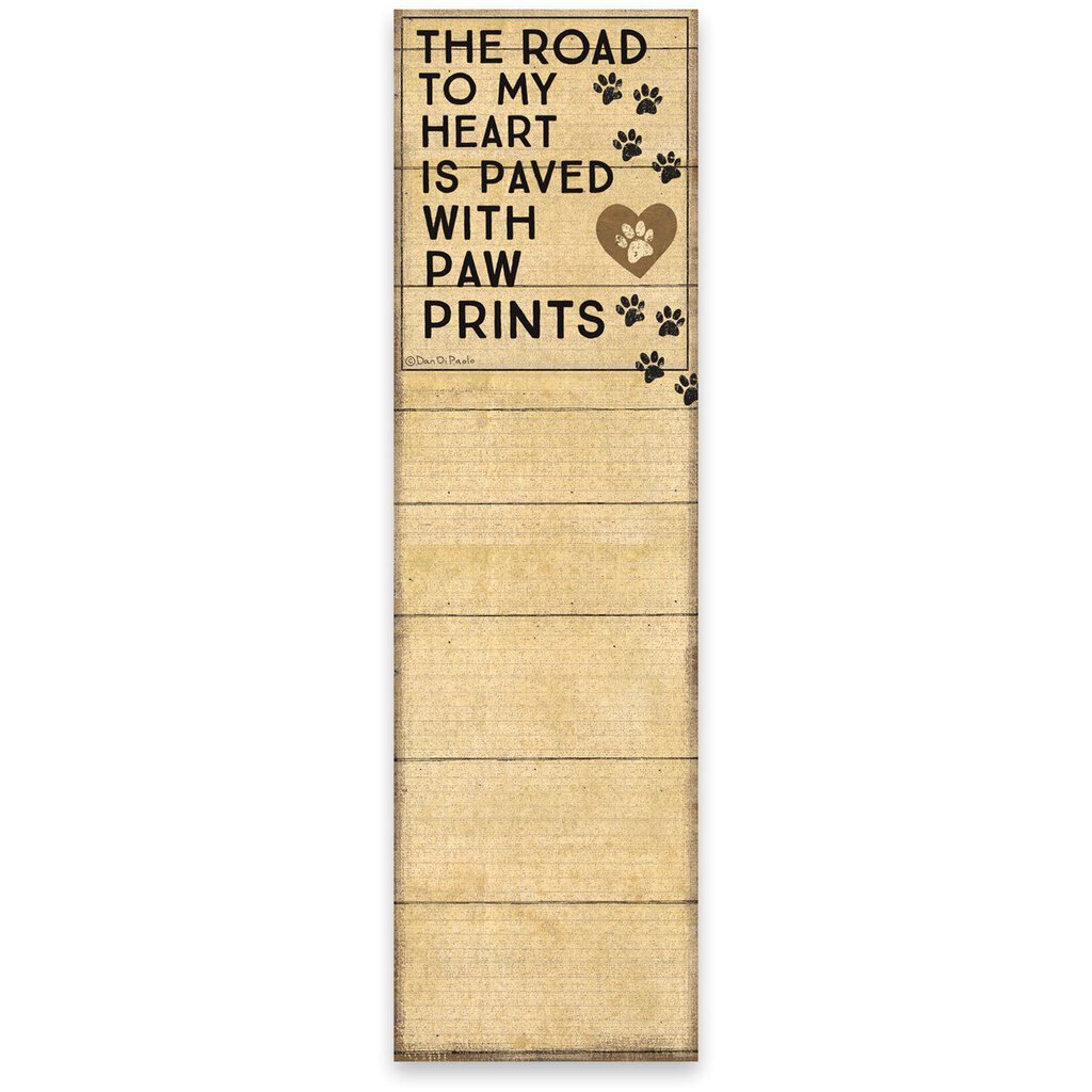 NEW List Notepad - Paw Prints - 35782