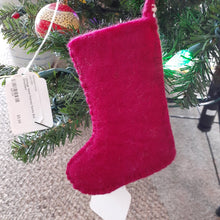 Load image into Gallery viewer, NEW Felt Stocking Ornament - Pink
