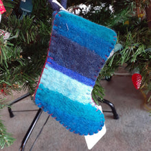 Load image into Gallery viewer, NEW Felt Stocking Ornament - Blue
